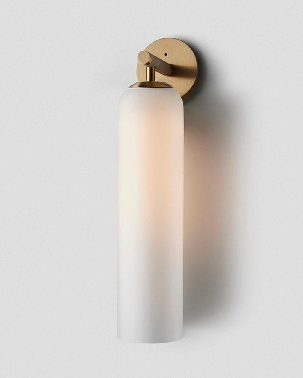 Væglampe, mundblæst kunstglas, GU10 LED, dæmpbar, dobbelmontering
