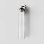 Cylindrical Wall Sconce, Aria Glass Shade in 3 Metal & 7 Glass Finishes