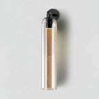Cylindrical Wall Sconce, Aria Glass Shade in 3 Metal & 7 Glass Finishes