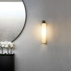 Væglampe, mundblæst kunstglas, GU10 LED, dæmpbar, dobbelmontering