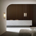 Cylindrical Wall Sconce, Aria Glass Shade in 3 Metal & 7 Glass Finishes