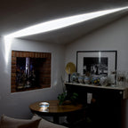 Bordlampe, Atman krystalklar glas oval, kromfod, integreret LED