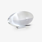 Bordlampe, Atman krystalklar glas oval, kromfod, integreret LED