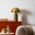 Atollo Table Lamp, Sculptural Metal, Matte or Bright Finish, G9/E14
