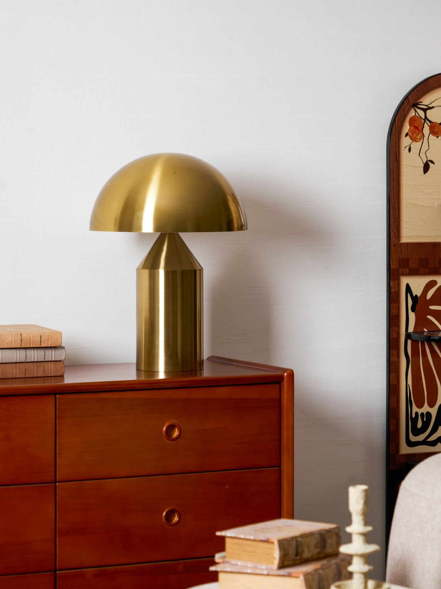 Atollo Table Lamp, Sculptural Metal, Matte or Bright Finish, G9/E14