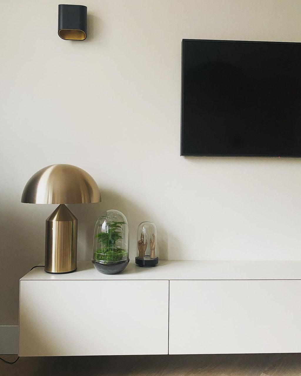 Atollo Table Lamp, Sculptural Metal, Matte or Bright Finish, G9/E14