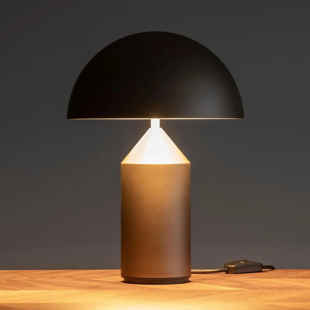 Atollo Table Lamp, Sculptural Metal, Matte or Bright Finish, G9/E14