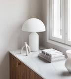 Atollo Table Lamp, Sculptural Metal, Matte or Bright Finish, G9/E14