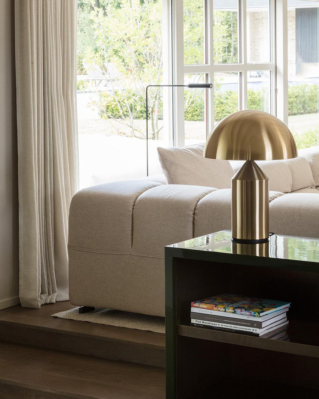 Atollo Table Lamp, Sculptural Metal, Matte or Bright Finish, G9/E14