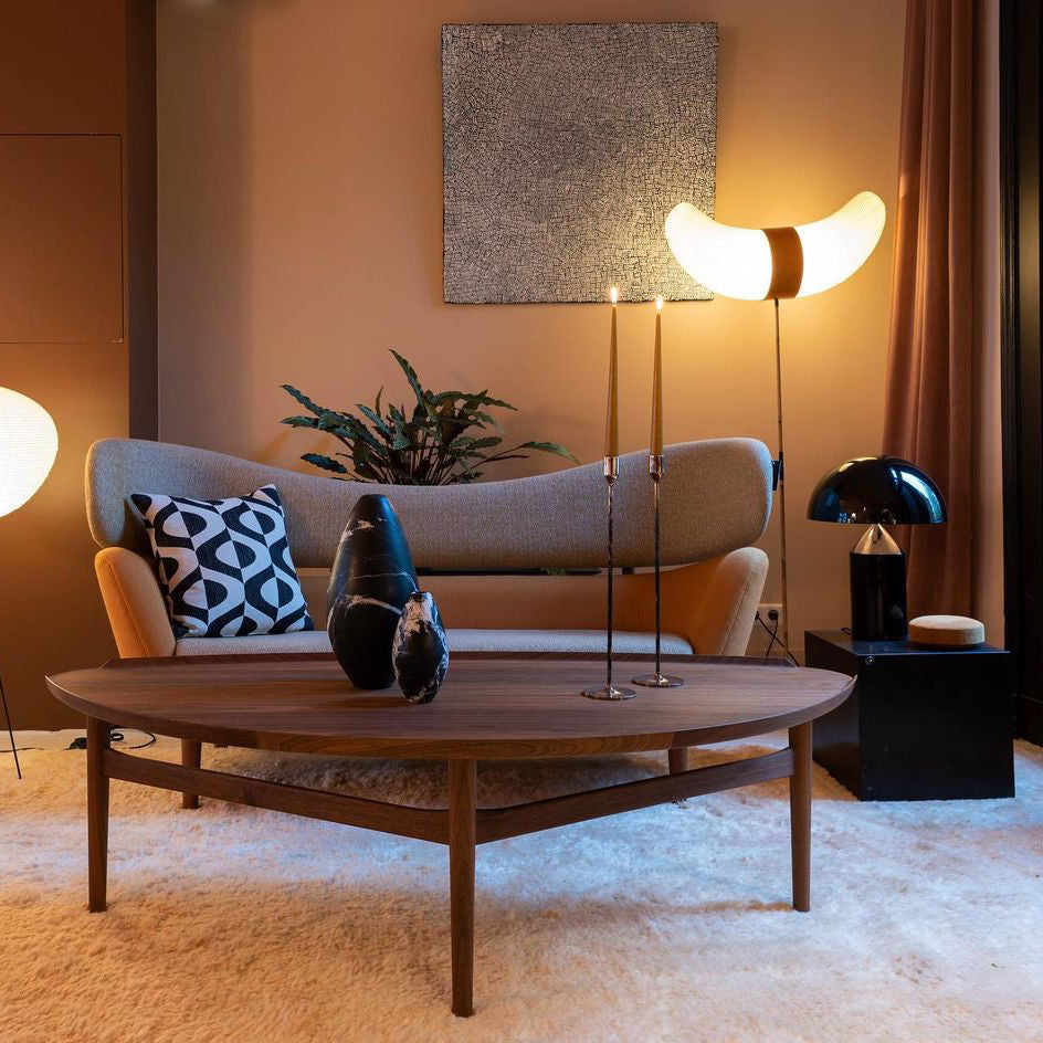 Atollo Table Lamp, Sculptural Metal, Matte or Bright Finish, G9/E14
