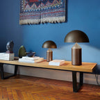 Atollo Table Lamp, Sculptural Metal, Matte or Bright Finish, G9/E14