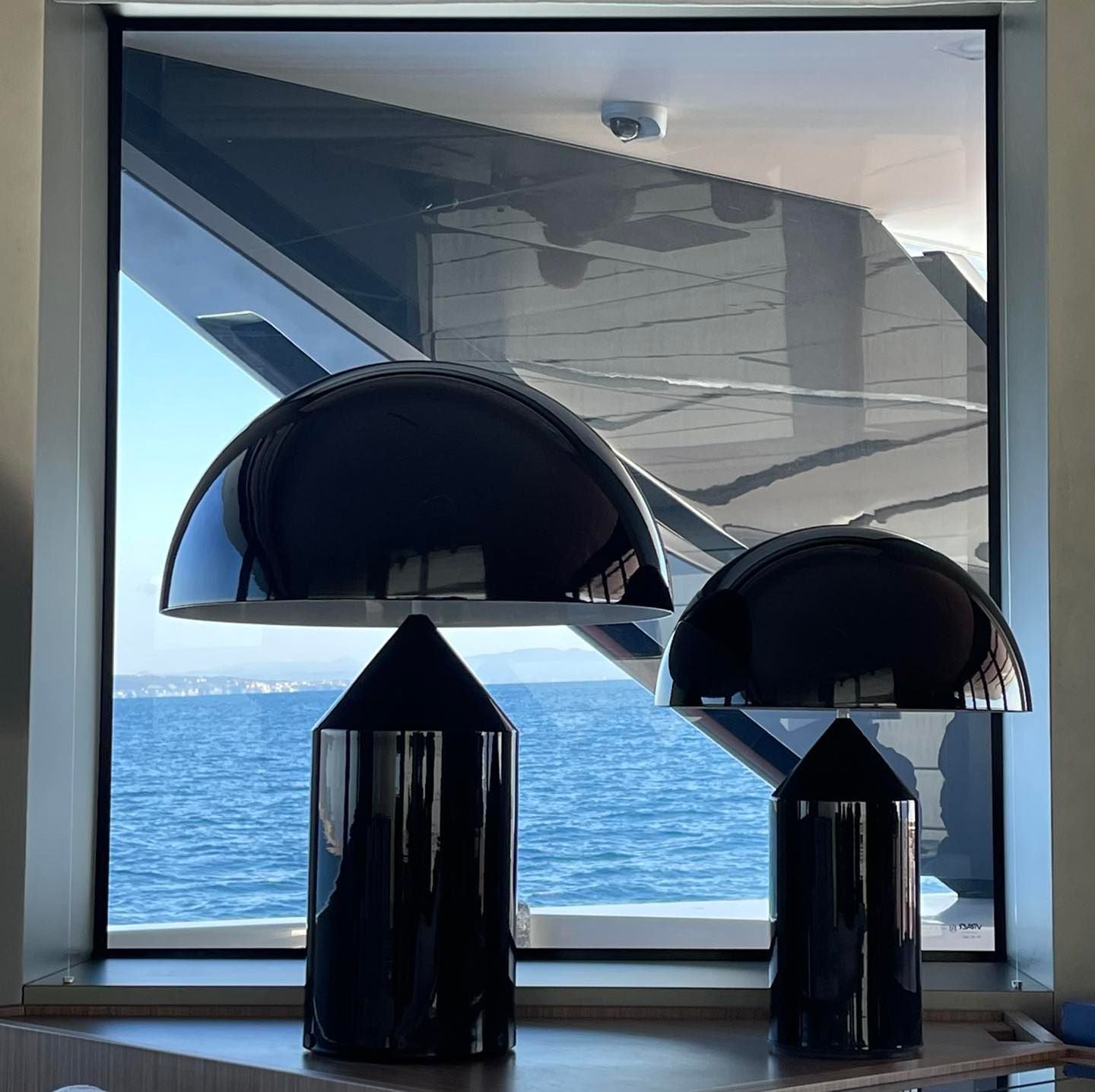 Atollo Table Lamp, Sculptural Metal, Matte or Bright Finish, G9/E14