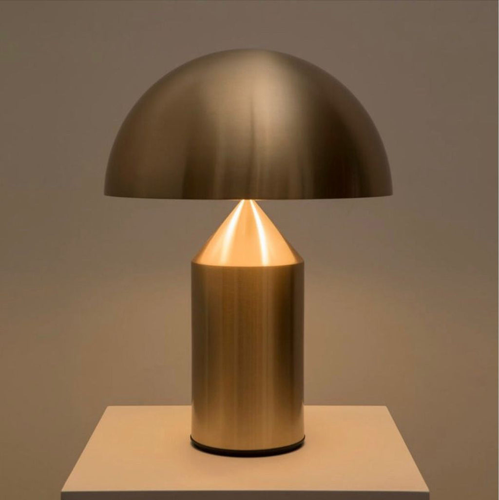 Atollo Table Lamp, Sculptural Metal, Matte or Bright Finish, G9/E14