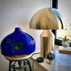 Atollo Table Lamp, Sculptural Metal, Matte or Bright Finish, G9/E14