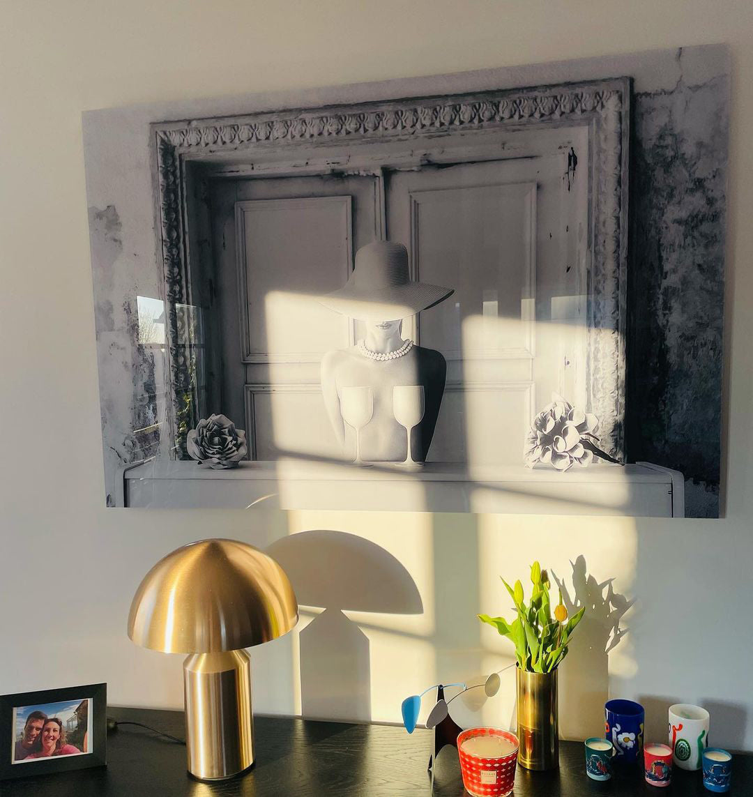 Atollo Table Lamp, Sculptural Metal, Matte or Bright Finish, G9/E14