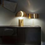 Atollo Table Lamp, Sculptural Metal, Matte or Bright Finish, G9/E14