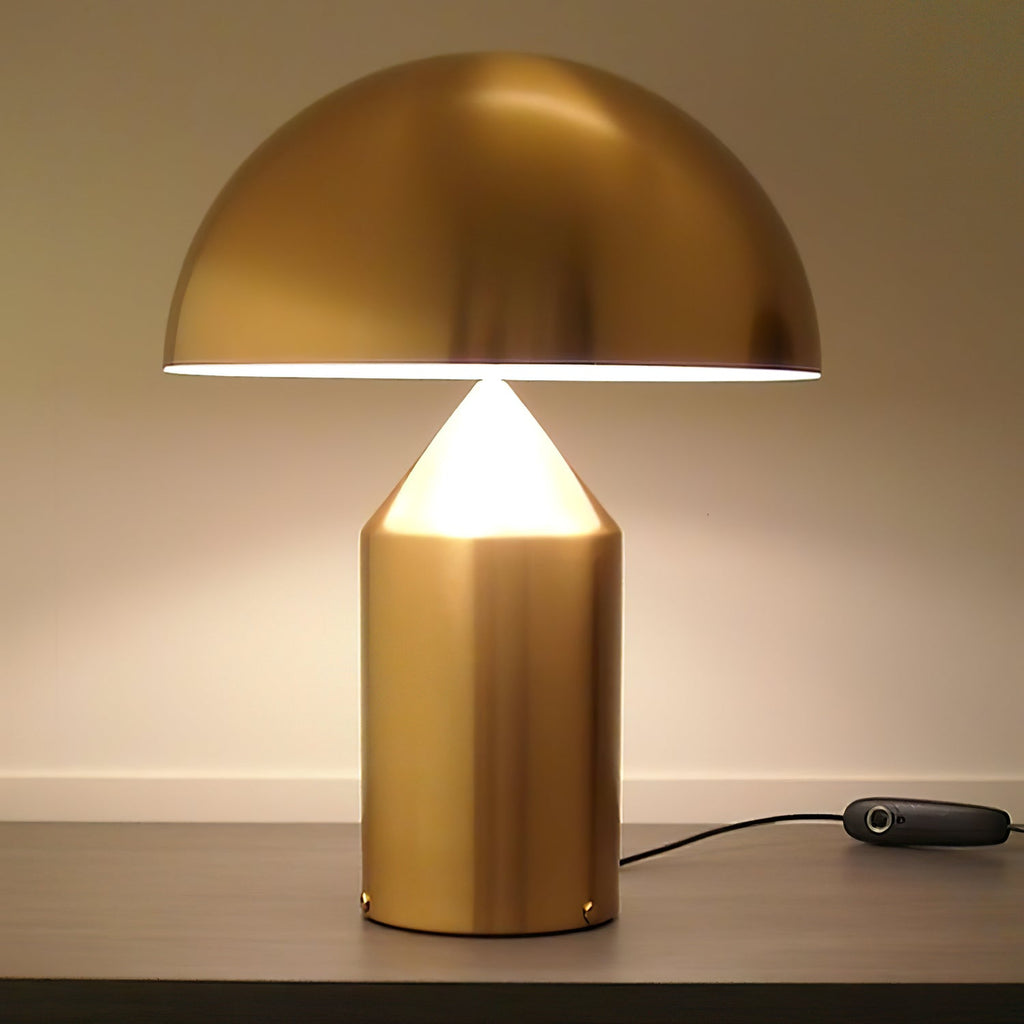 Atollo Table Lamp, Sculptural Metal, Matte or Bright Finish, G9/E14