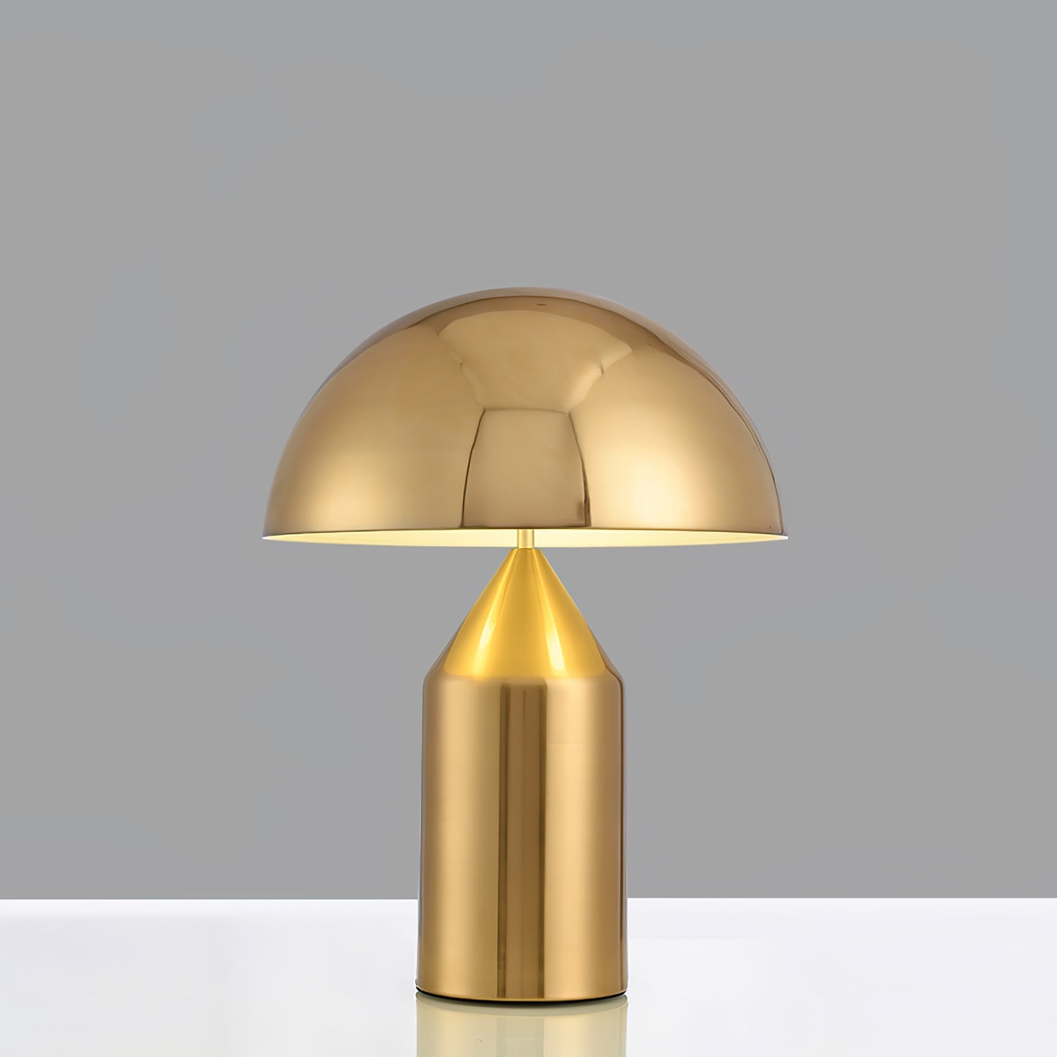 Atollo Table Lamp, Sculptural Metal, Matte or Bright Finish, G9/E14