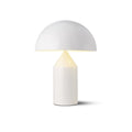 Sculptural metal table lamp with stacked geometric form