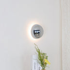 Aurum Sphere Væglampe, Spejlpoleret Metal, Integreret LED