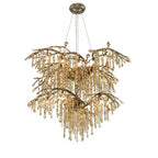 Two-tier gold version, a second branch layer hung below the first for extra depth.