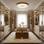 White flush mount ceiling light with smooth acrylic diffuser