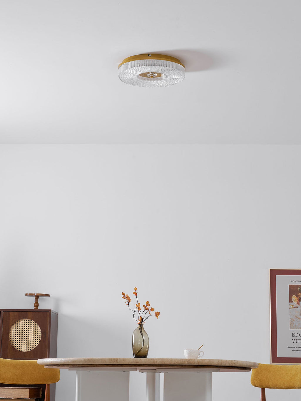 Luz de Teto Embutida Ayla, LED Integrado, Acrílico Branco, Regulável