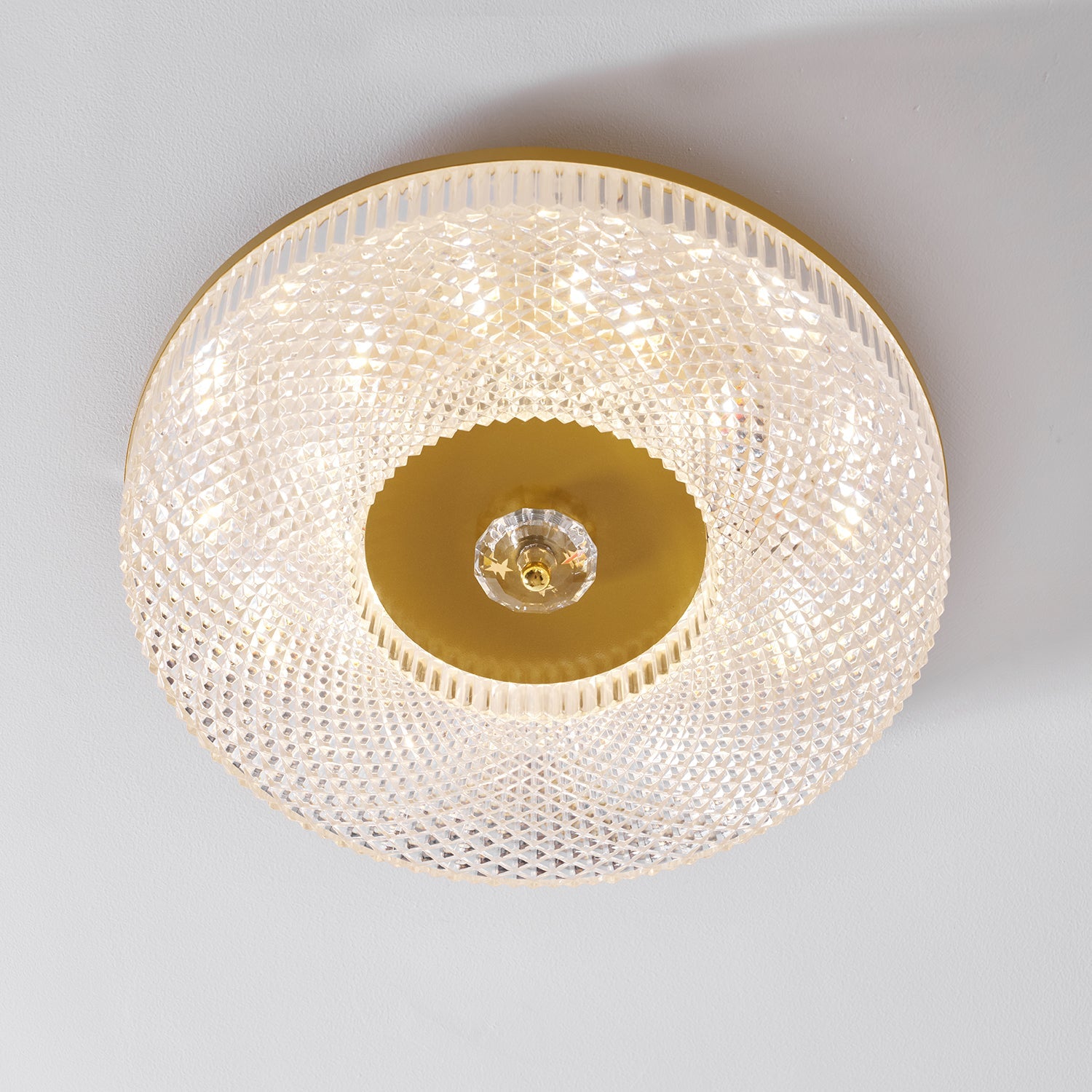 Luz de Teto Embutida Ayla, LED Integrado, Acrílico Branco, Regulável