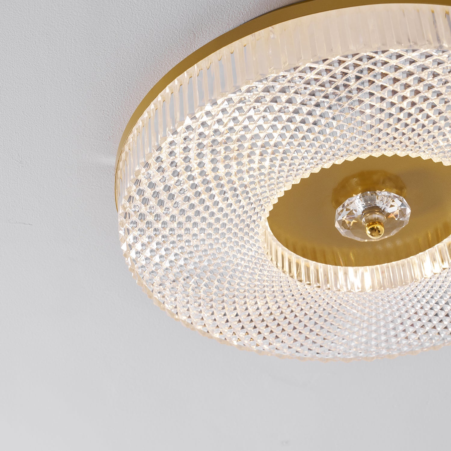 Luz de Teto Embutida Ayla, LED Integrado, Acrílico Branco, Regulável
