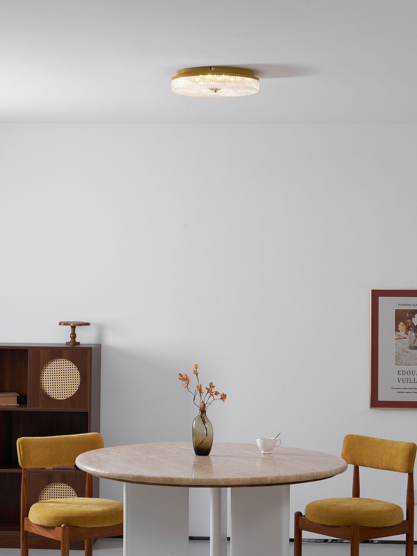 Luz de Teto Embutida Ayla, LED Integrado, Acrílico Branco, Regulável