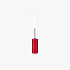 Minimalist Glass Pendant Light, Clear Red Orange or Grey, 3 Sizes, G4 Base