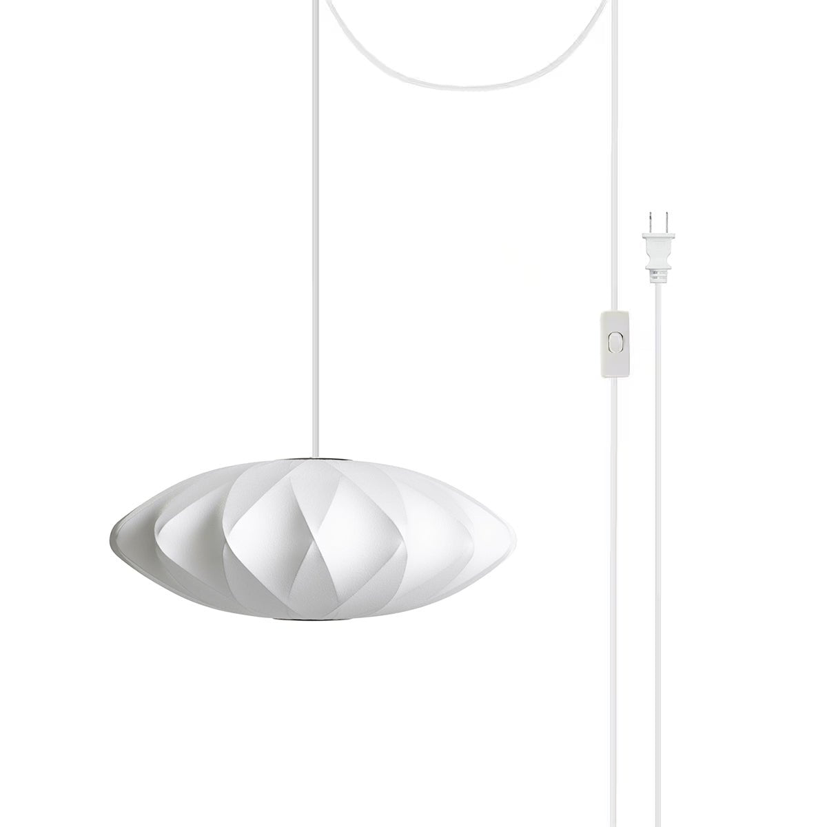 Nelson Bubble Swag Pendant Light Model B form shown against a plain backdrop