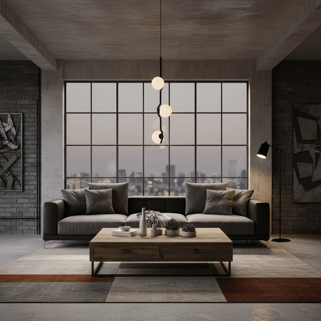 Black Baer pendant light cluster with glowing white globes