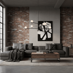 Black Baer pendant light with white glass shades lit warmly