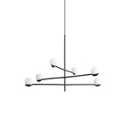 Gold Baer pendant light shades arranged in a cluster
