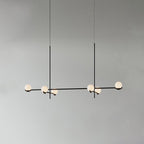Baer pendellampe, hvide glasskærme, G9 LED, sort eller guld