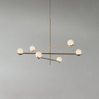 Baer pendellampe, hvide glasskærme, G9 LED, sort eller guld