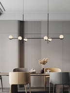 Baer pendellampe, hvide glasskærme, G9 LED, sort eller guld