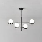 Baer pendellampe, hvide glasskærme, G9 LED, sort eller guld