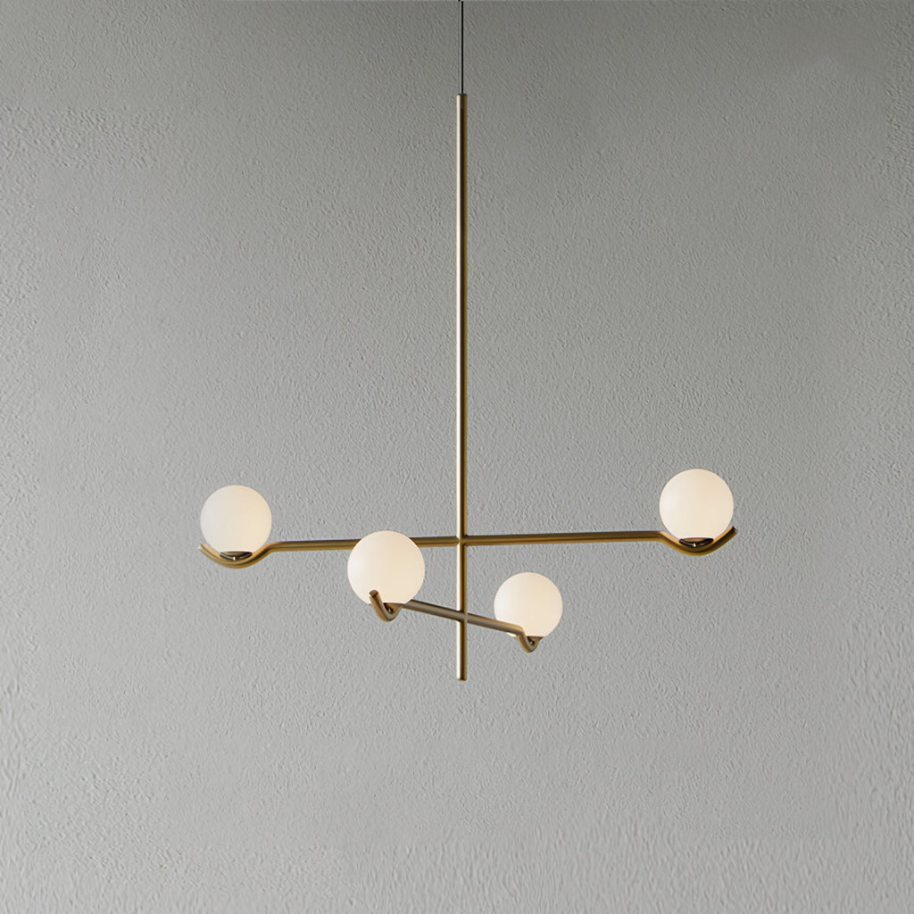 Multi-shade Baer pendant light casting warm ambient light