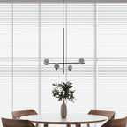 Baer pendellampe, hvide glasskærme, G9 LED, sort eller guld