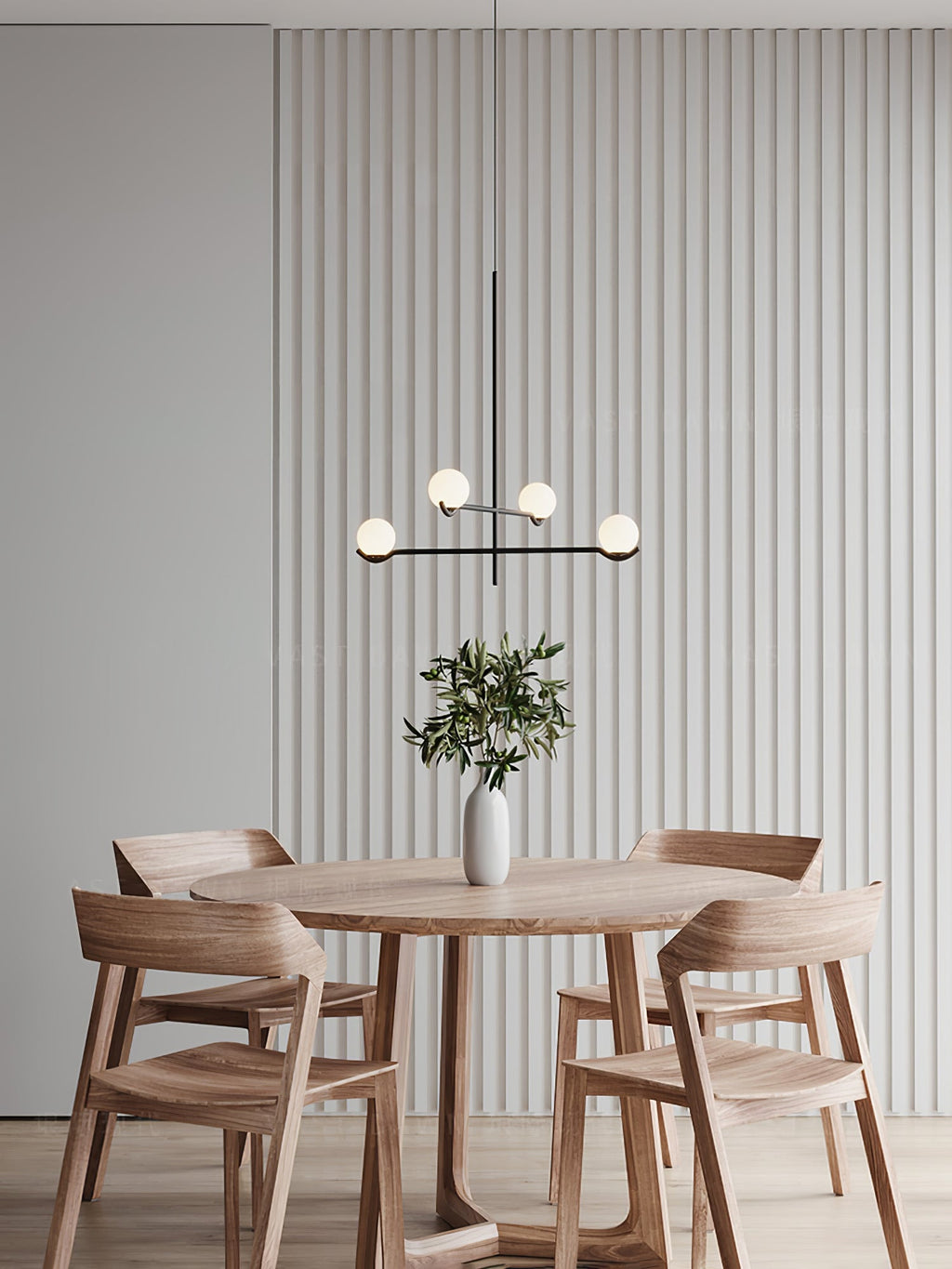 Baer pendant light shades casting soft glow in an interior