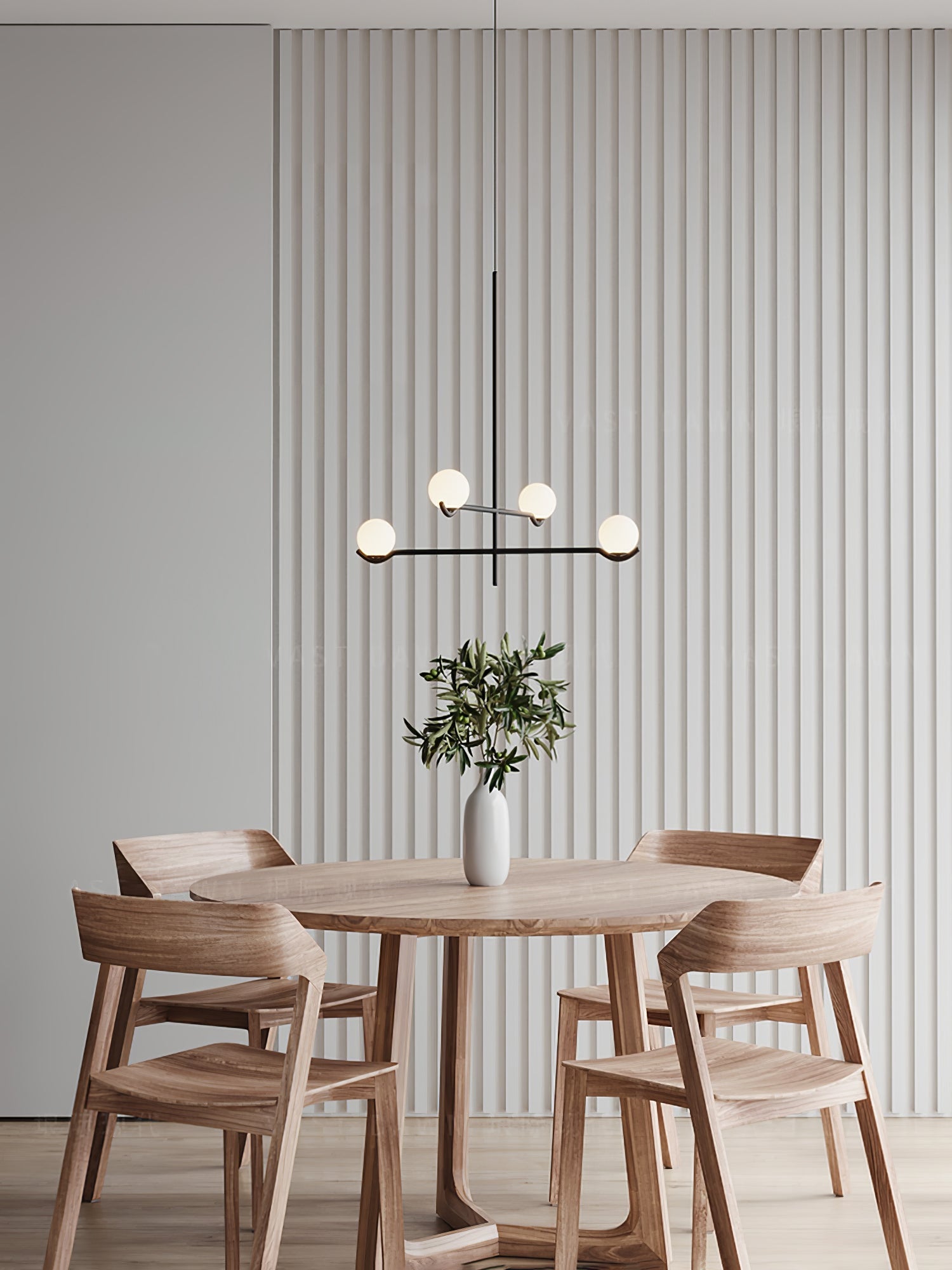 Baer pendant light shades casting soft glow in an interior