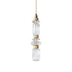 Handcrafted glass pendant light with soft translucent glow