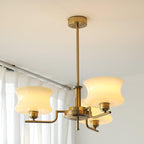 Belue lysekrone, vintage glasglobus, guld eller krom, E26/E27