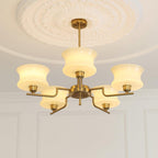 Belue lysekrone, vintage glasglobus, guld eller krom, E26/E27