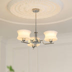Belue lysekrone, vintage glasglobus, guld eller krom, E26/E27