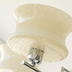 Belue lysekrone, vintage glasglobus, guld eller krom, E26/E27