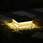 Outdoor Post Light, Black Metal, Frosted Acrylic, LED, IP65