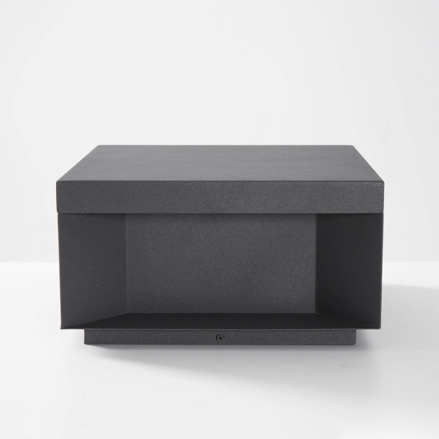Outdoor Post Light, Black Metal, Frosted Acrylic, LED, IP65